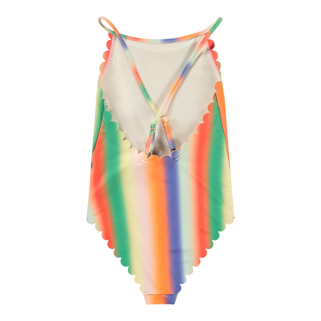 Girls Sunbeam Stripes Swimsuit & Shorts