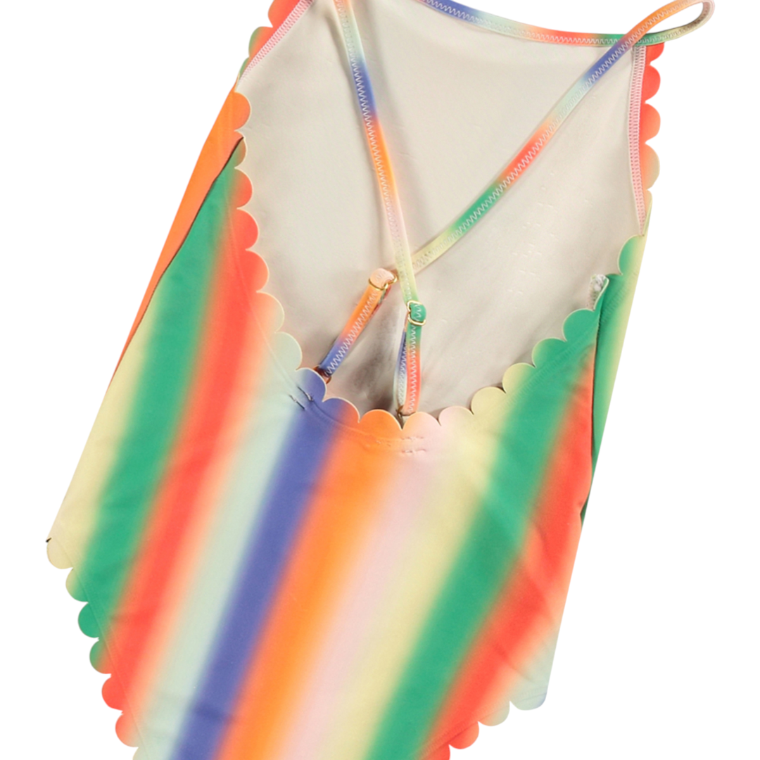 Girls Sunbeam Stripes Swimsuit & Shorts