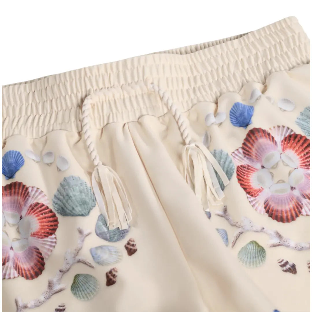 Girls Coastal Shell Swimsuit & Trunks Set Molo