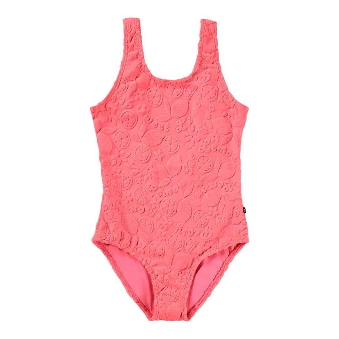 Girls Lemon Quotes Swimsuit & Trunks Set Molo