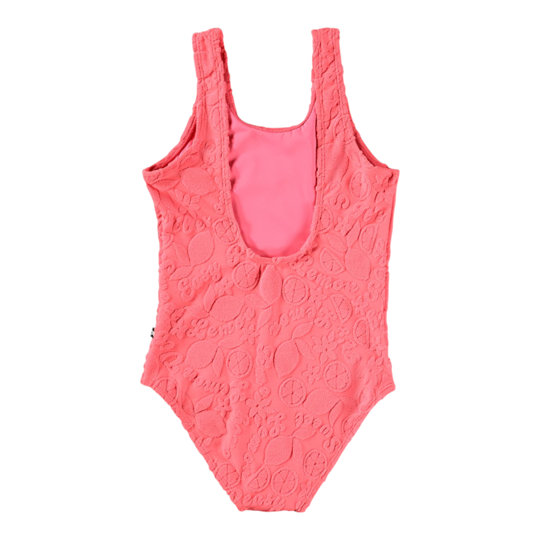 Girls Lemon Quotes Swimsuit & Trunks Set