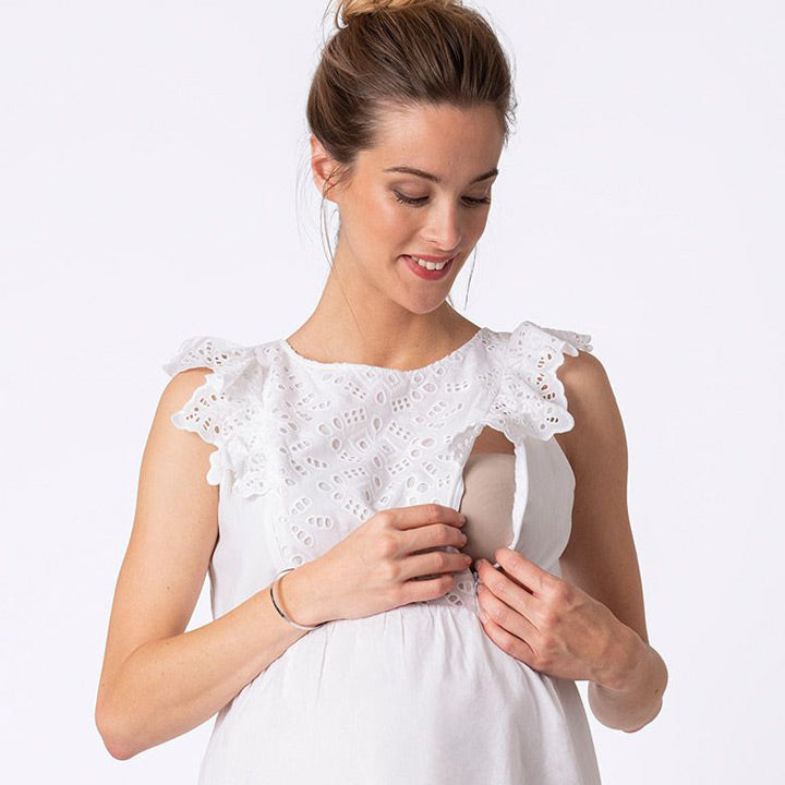 Abigail: Broderie Anglaise Top