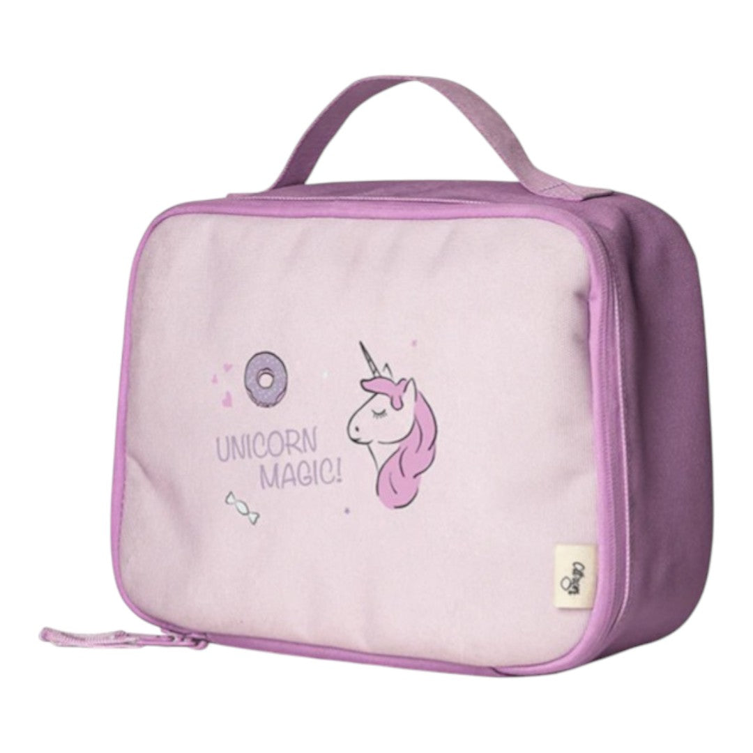 Insulated Square Lunch bag - Stormy Unicorn