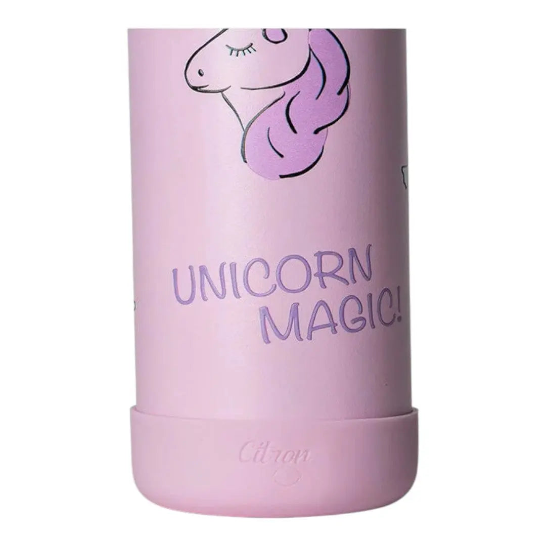 Medium water bottle - 500ml - Stormy unicorn CITRON