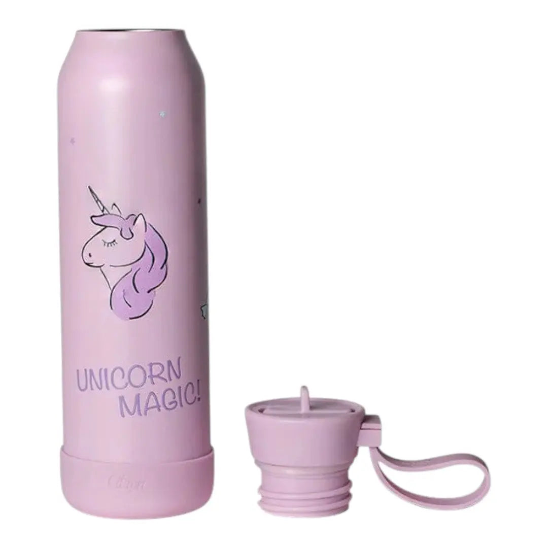 Medium water bottle - 500ml - Stormy unicorn CITRON
