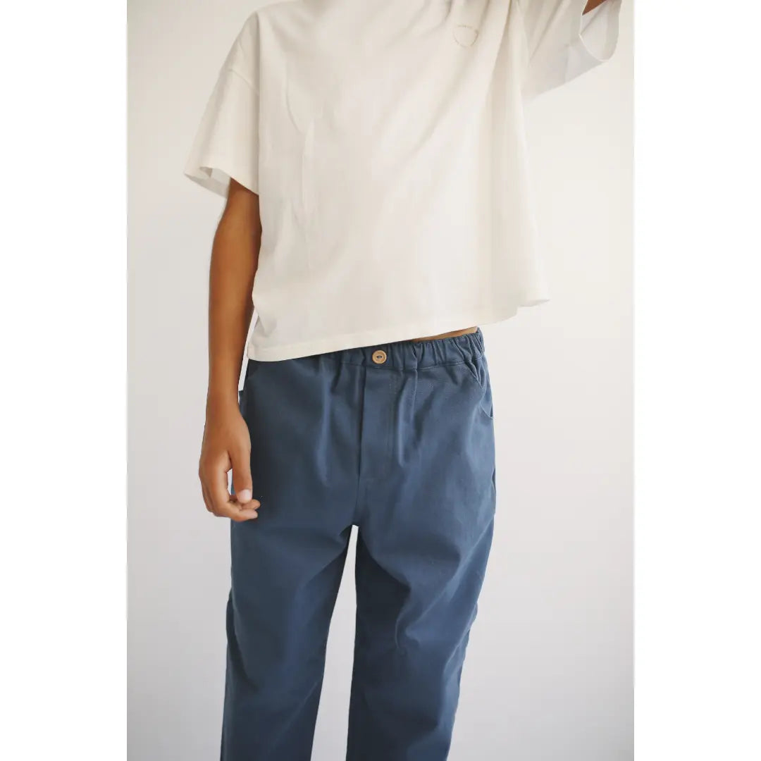 Blue Denim Pants LIILU ORGANICS