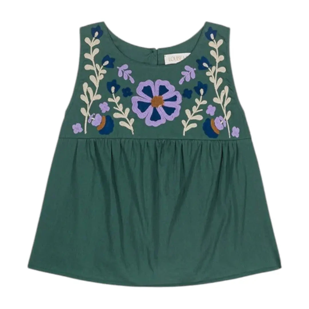 Cotton Blouse -Tuscan Green LOUISE MISHA