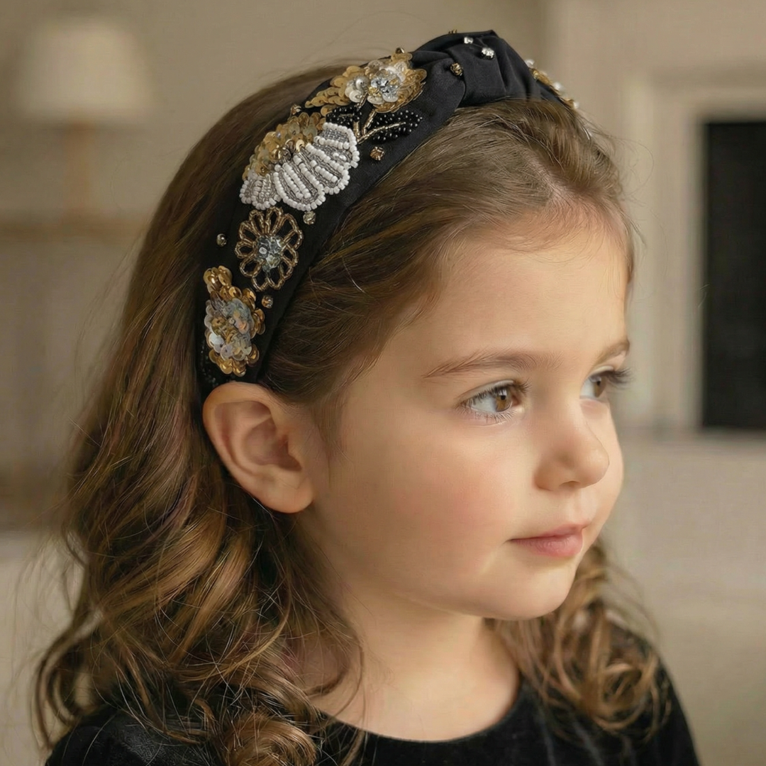 Black Pearl Bloom Headband