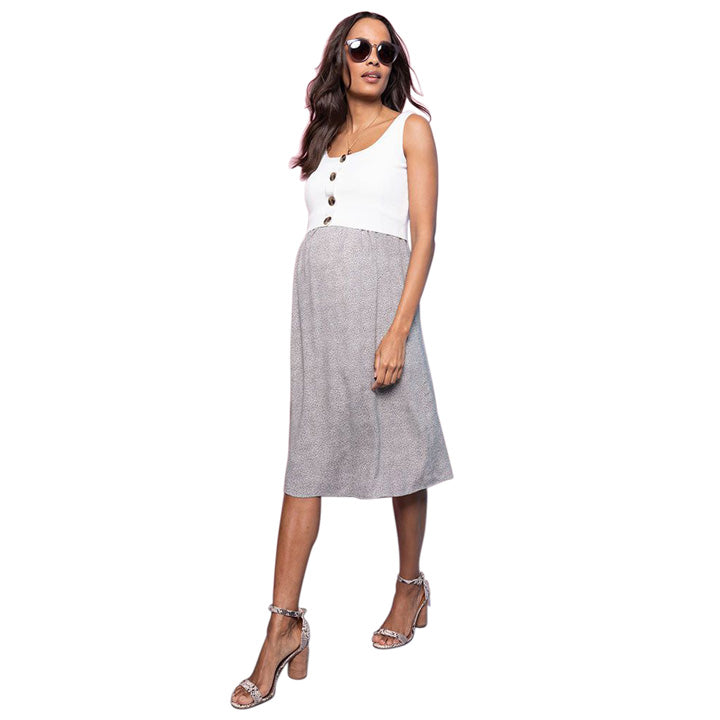 Bristol: Button Detail Nursing Dress