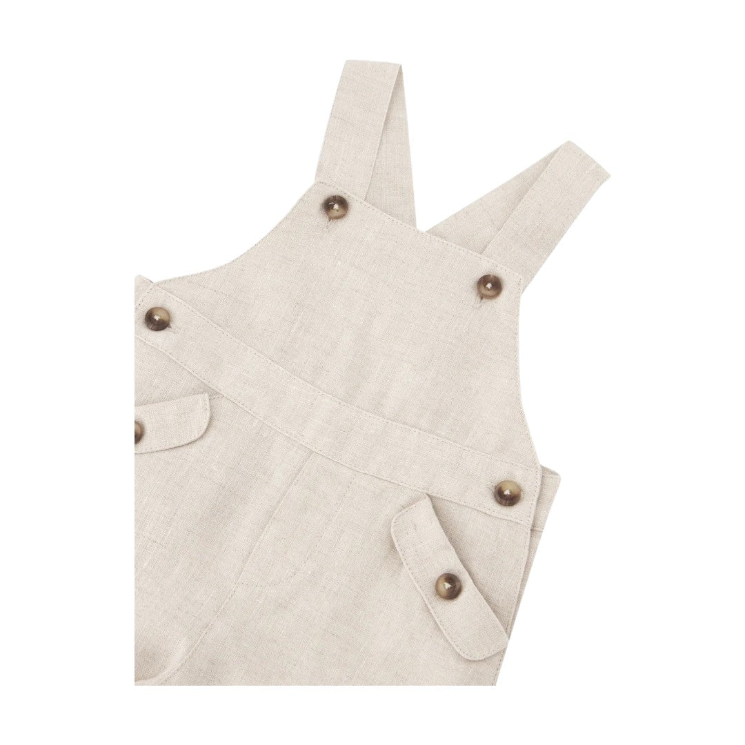 100% Linen Jumpsuit - Beige