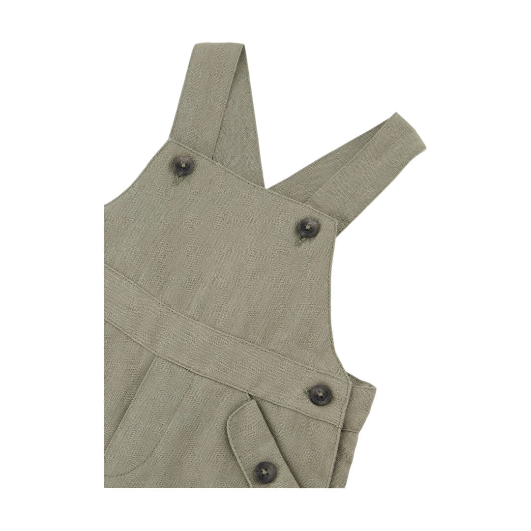 100% Linen Jumpsuit - Green