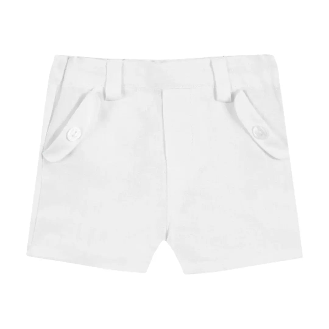 100% White Linen Baby Shirt & Shorts TARTINE ET CHOCOLAT