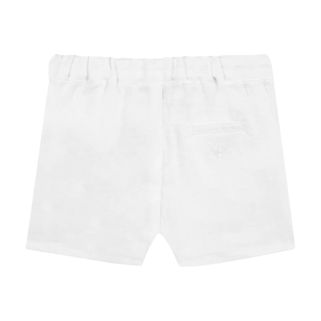 100% White Linen Baby Shirt & Shorts