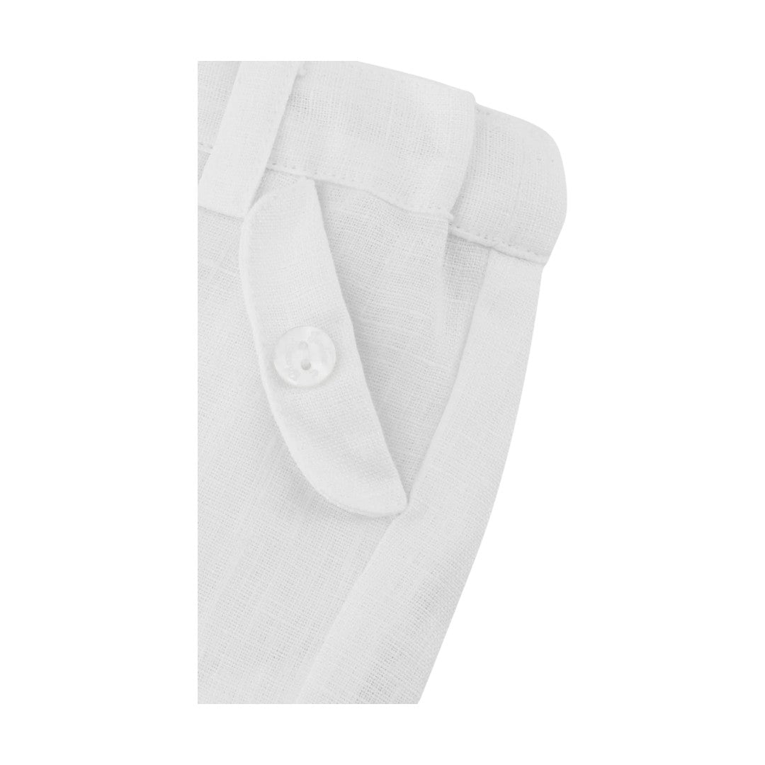 100% White Linen Baby Shirt & Shorts