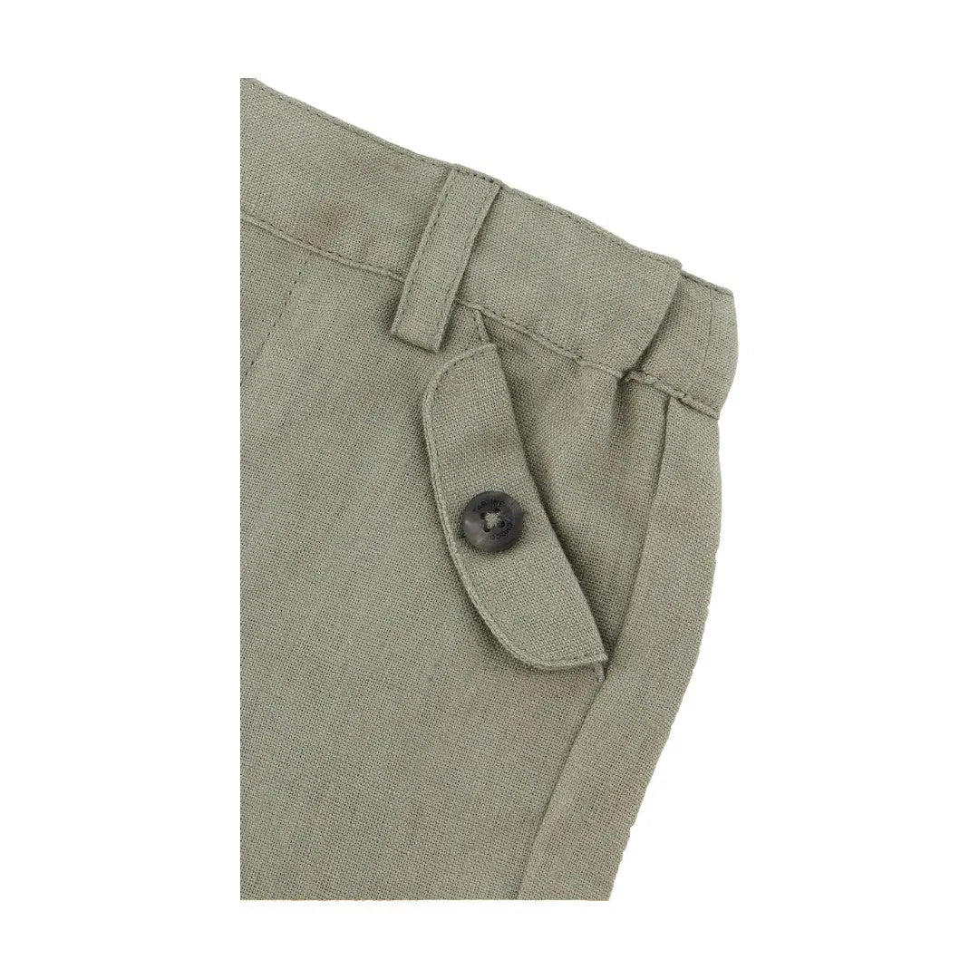 100% White Linen Baby Shirt & Green Shorts TARTINE ET CHOCOLAT