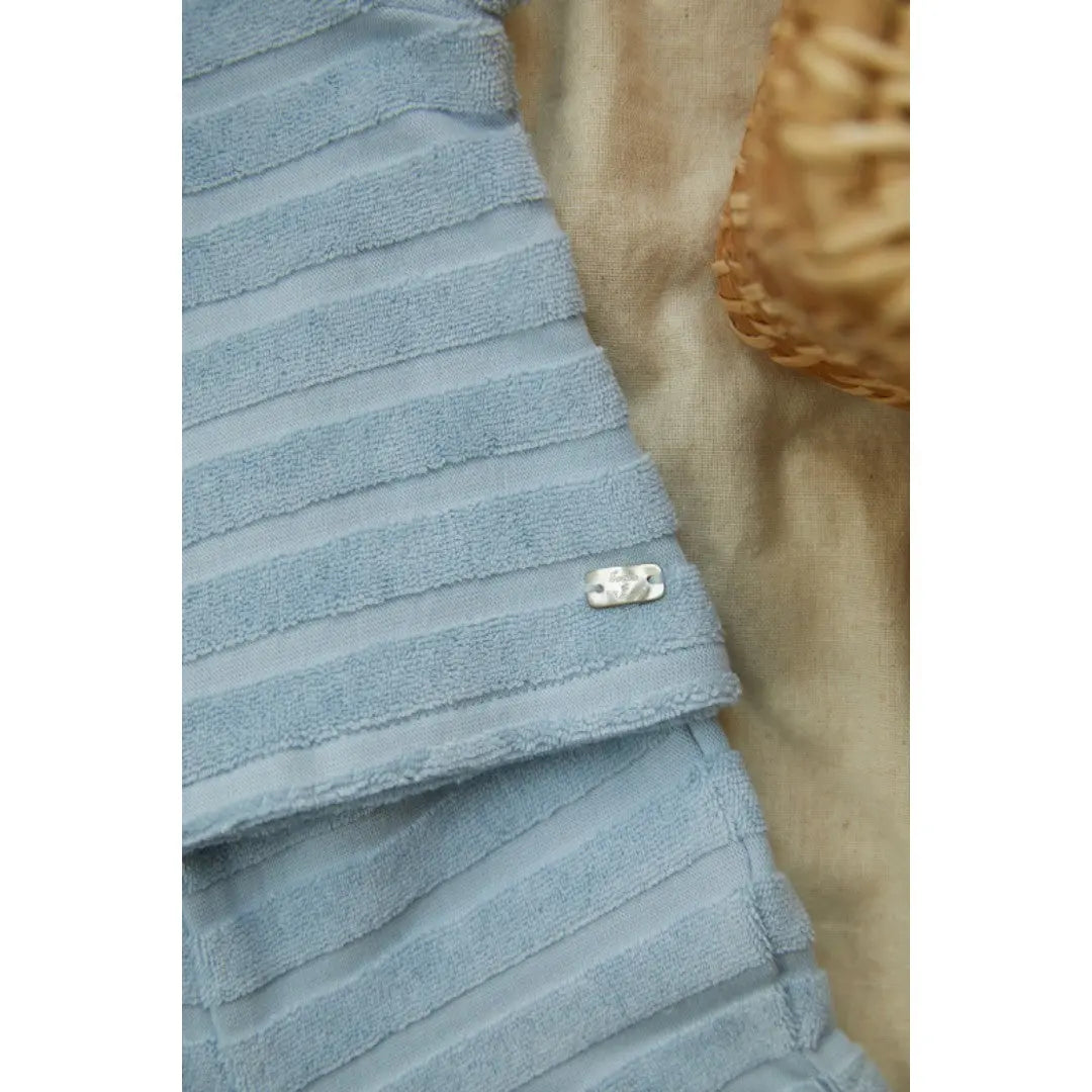 Baby Terry Stripes Shorts Set - Sky Blue TARTINE ET CHOCOLAT