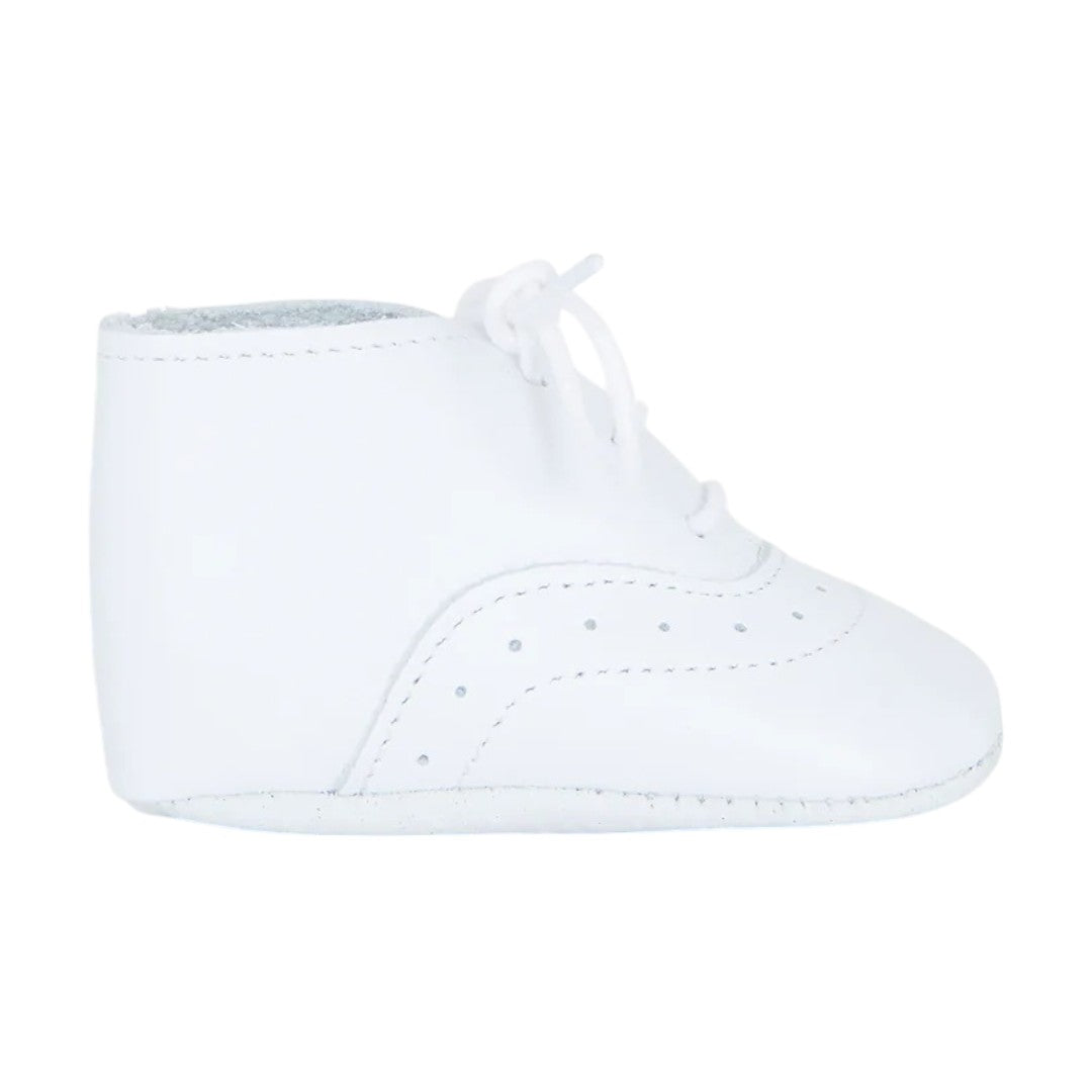 White Leather Baby Shoe