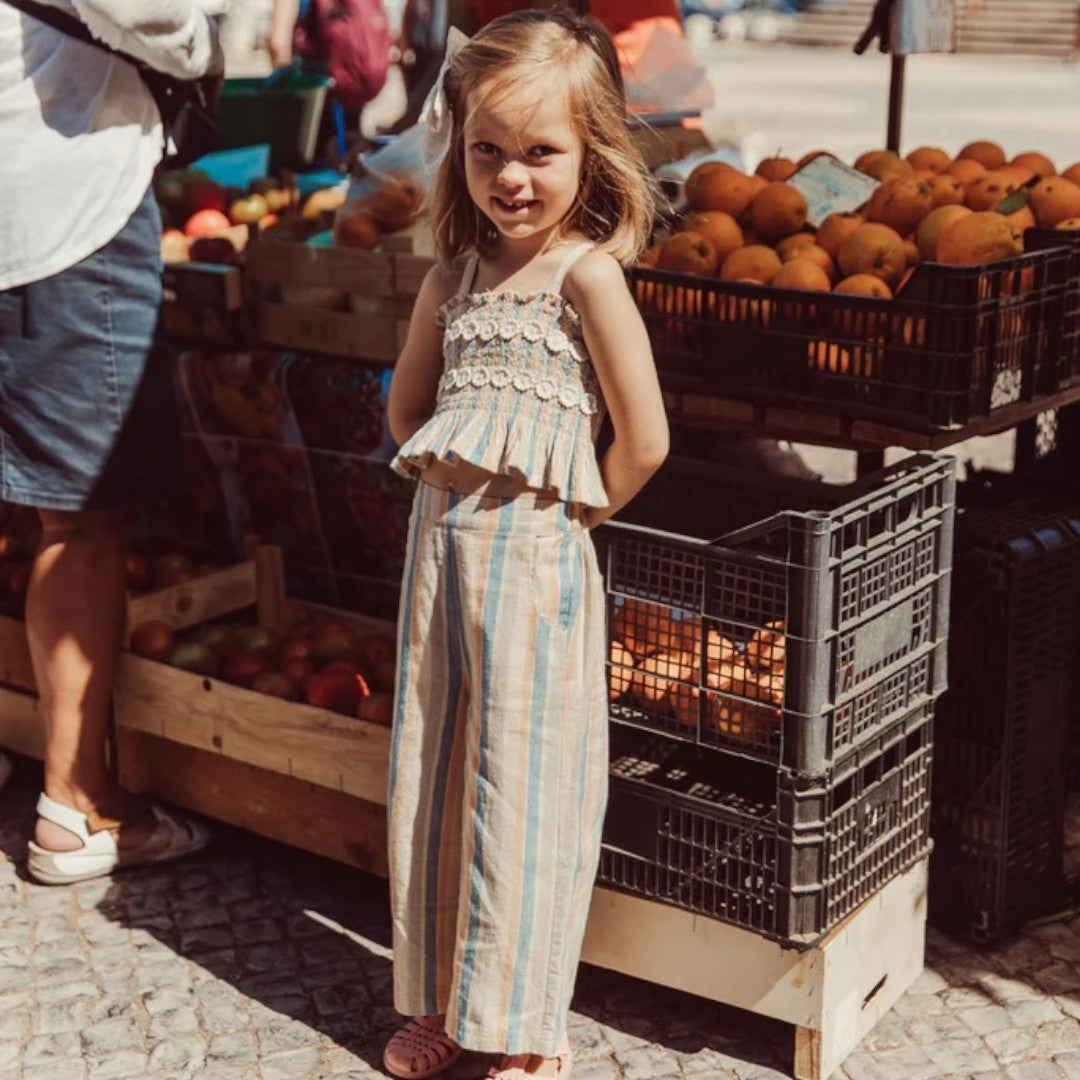 Stripes Florentina Crop Top & Stripes Pants