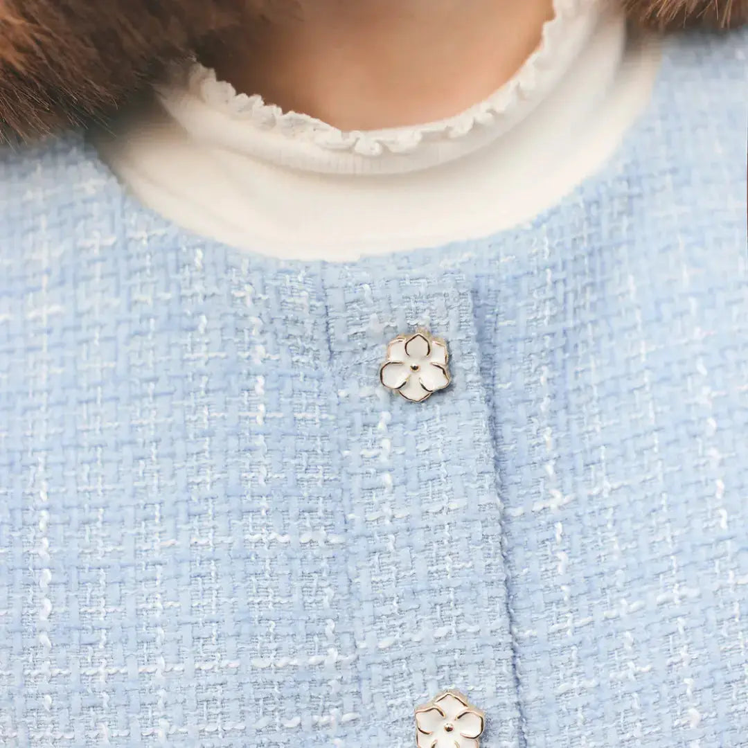 Blue Tweed Jacket TARTINE ET CHOCOLAT