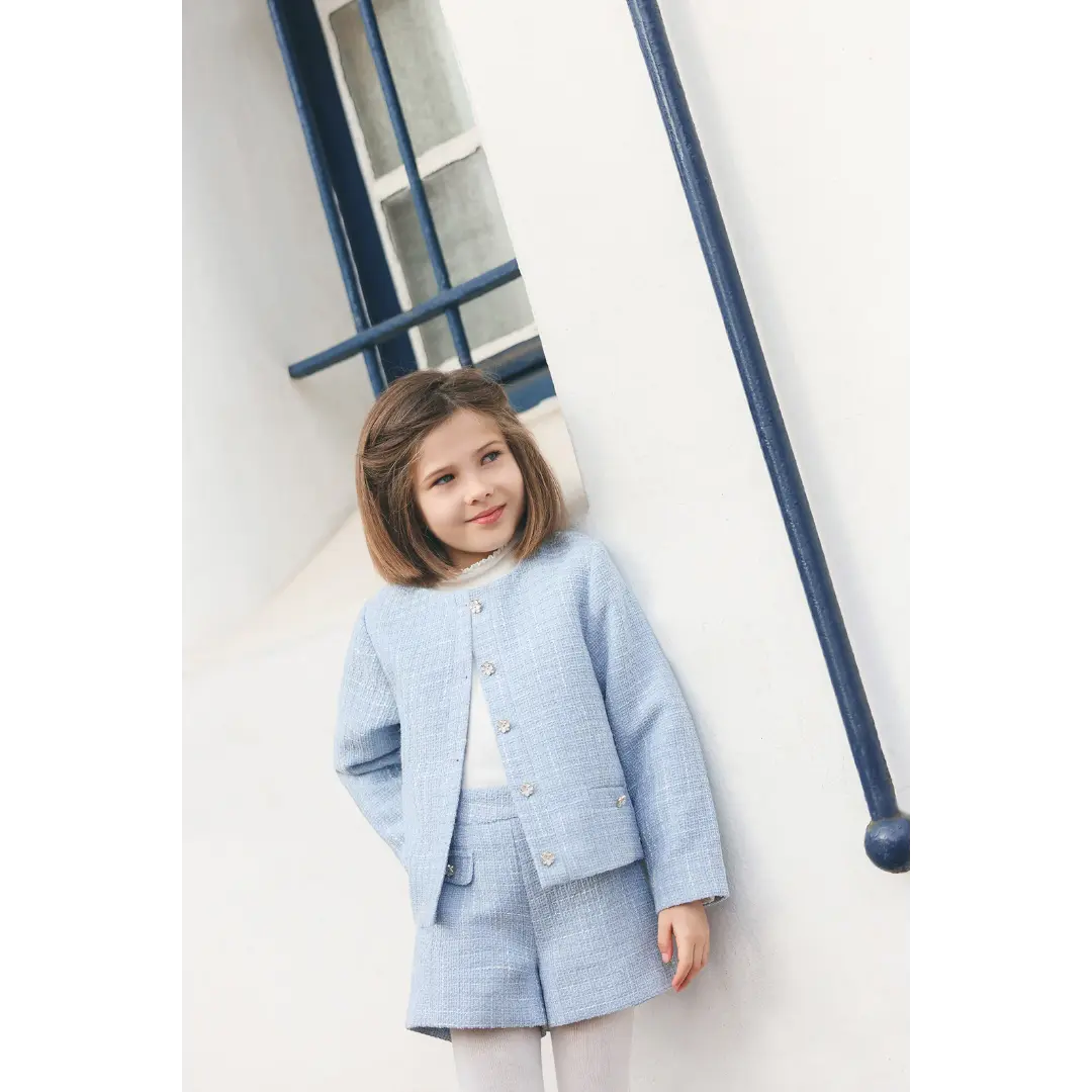 Blue Tweed Jacket TARTINE ET CHOCOLAT