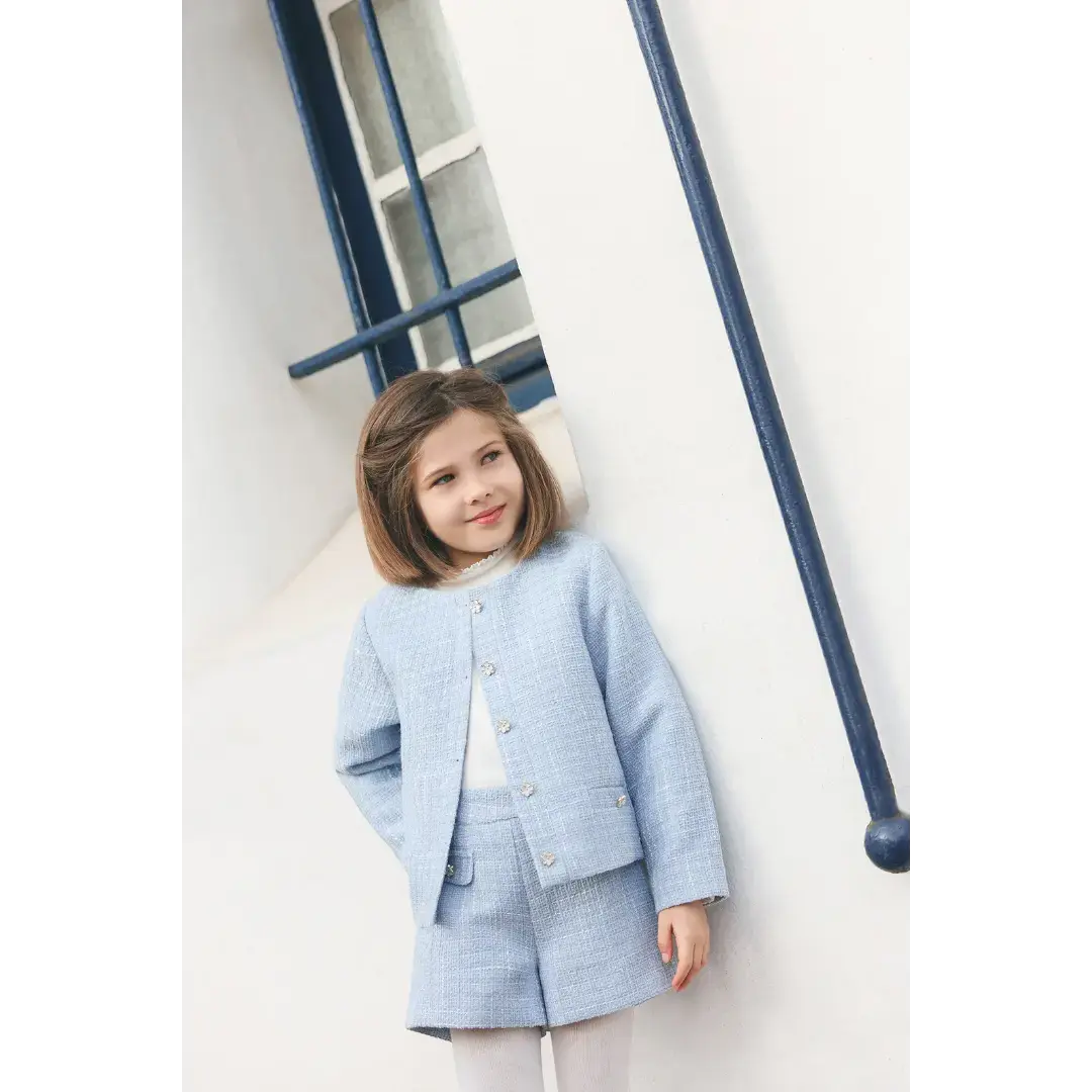 Blue Tweed Jacket TARTINE ET CHOCOLAT