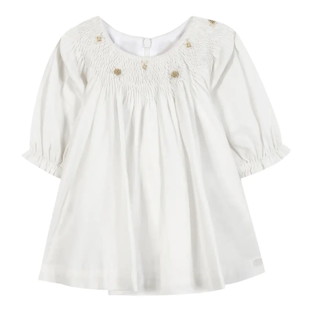 Ivory Dream Smocked Dress TARTINE ET CHOCOLAT