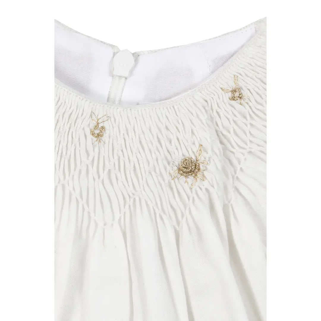Ivory Dream Smocked Dress TARTINE ET CHOCOLAT