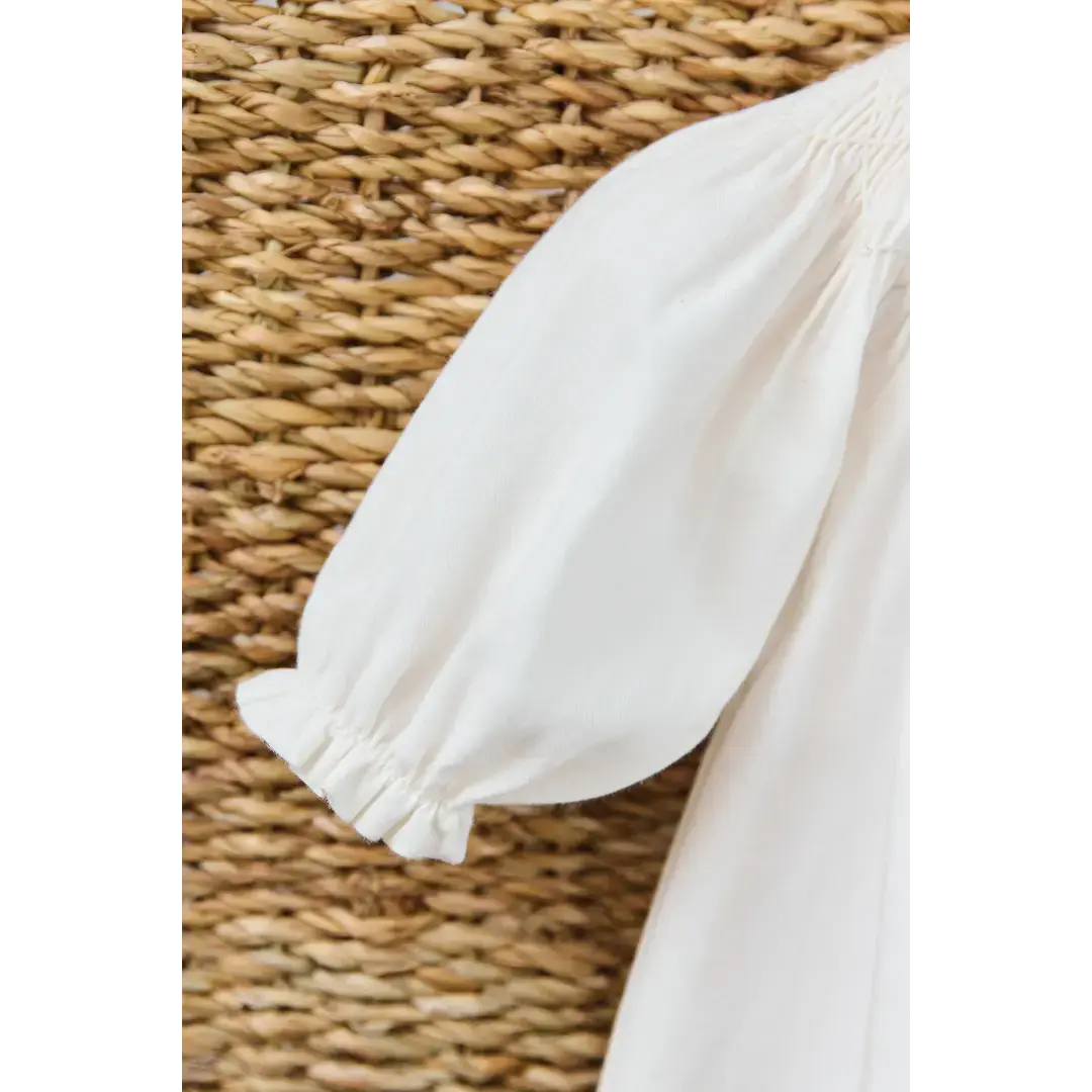 Ivory Dream Smocked Dress TARTINE ET CHOCOLAT