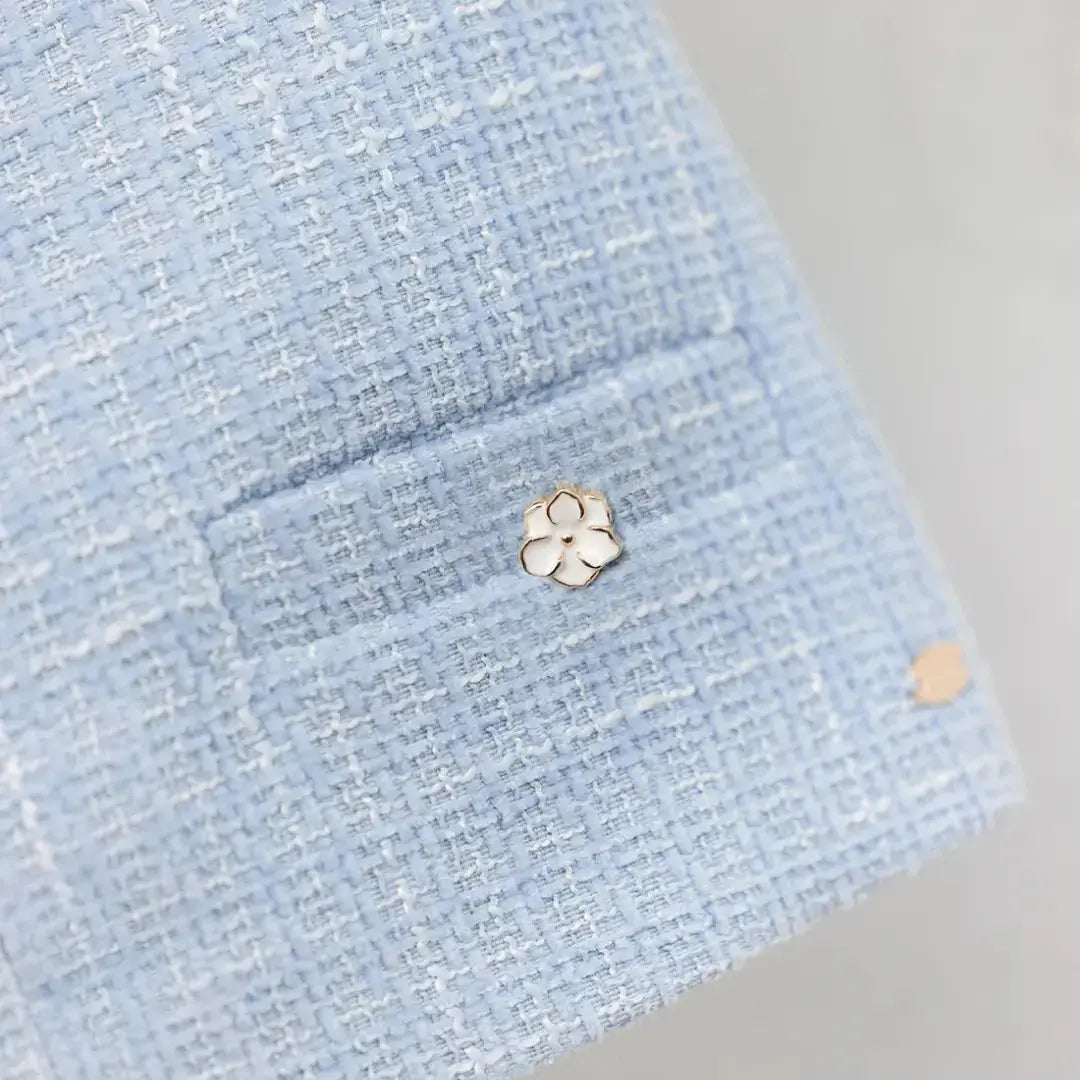 Blue Cloud Tweed Shorts TARTINE ET CHOCOLAT