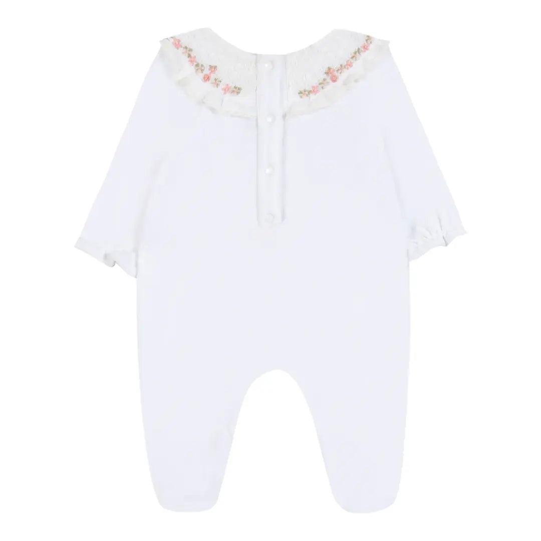 Blanche Fleur Baby Romper TARTINE ET CHOCOLAT