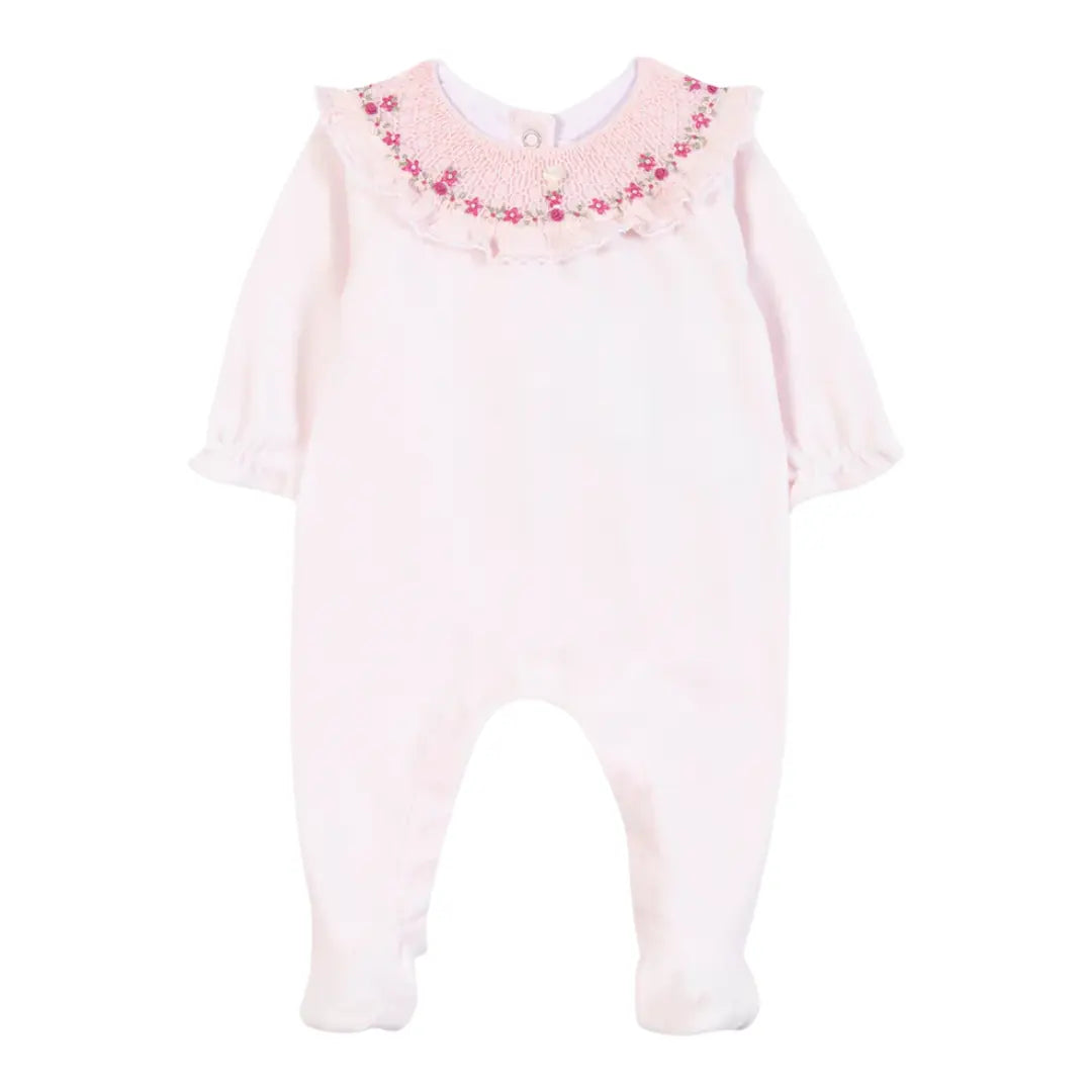 Petite Fleur Pink Romper TARTINE ET CHOCOLAT