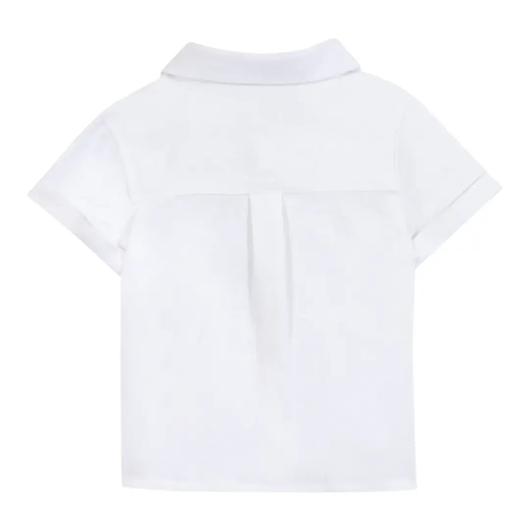 Boys White Linen Shirt & Sand Linen Shorts Set TARTINE ET CHOCOLAT