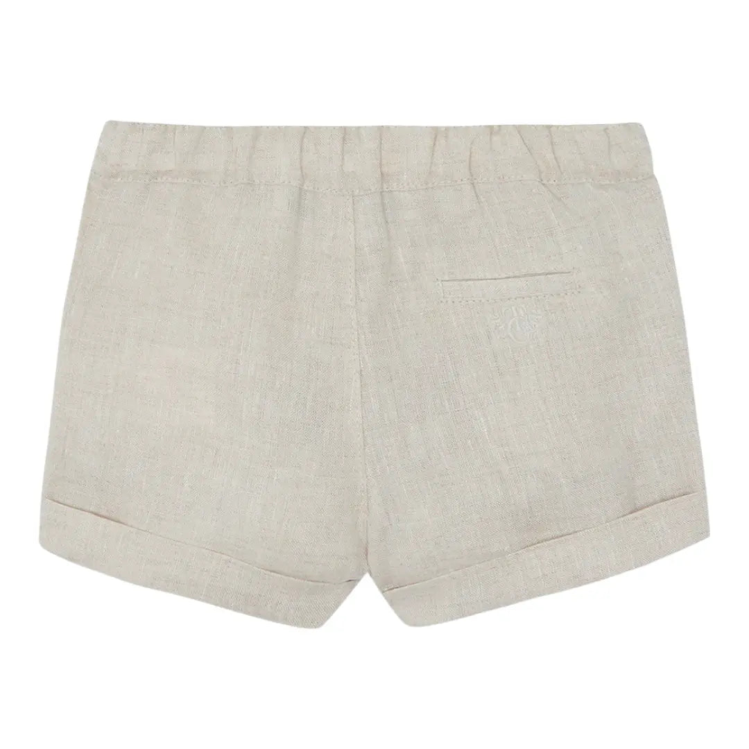 Boys White Linen Shirt & Sand Linen Shorts Set TARTINE ET CHOCOLAT