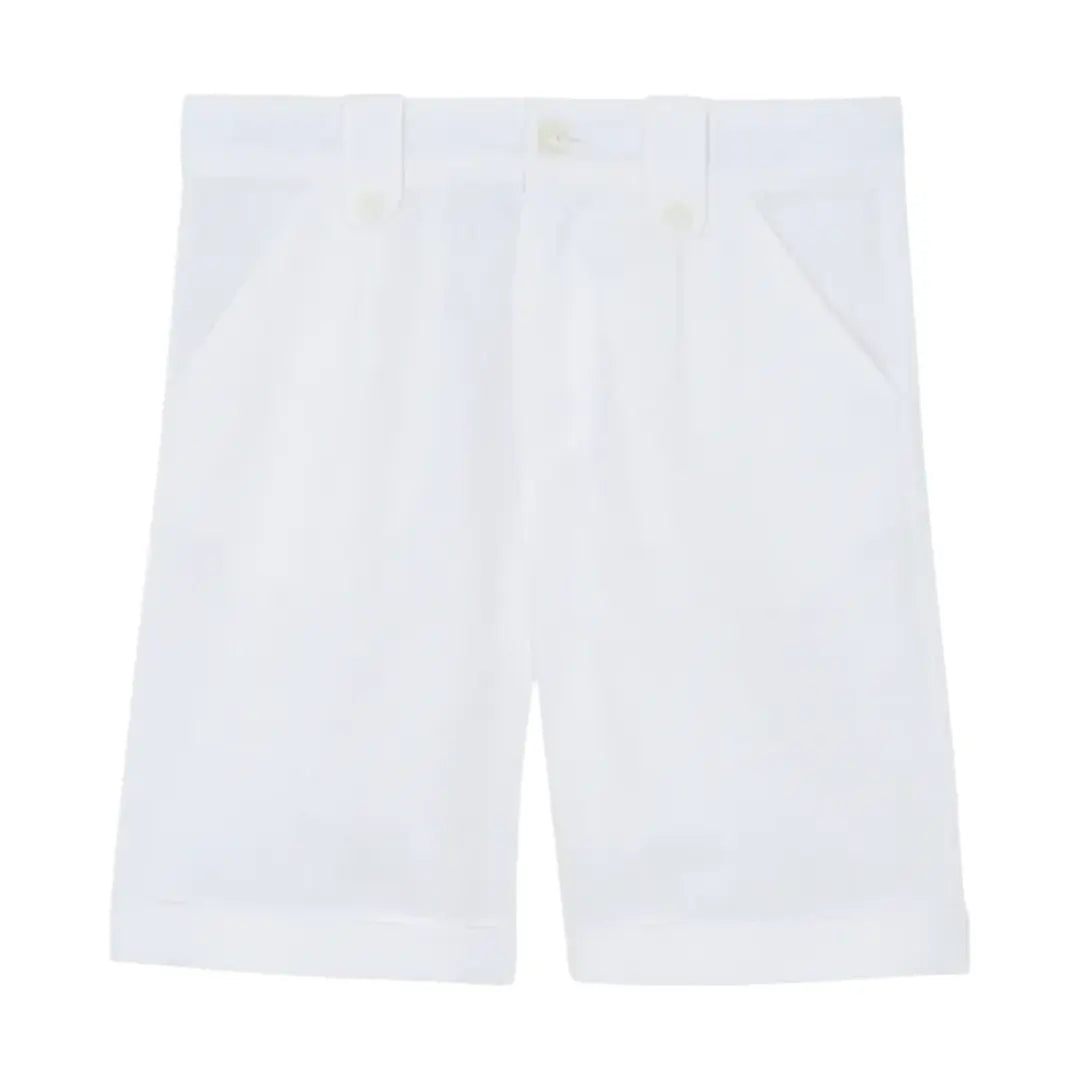 Boys Blue Cloud Linen Shirt & White Linen Shorts Ceremony Set TARTINE ET CHOCOLAT