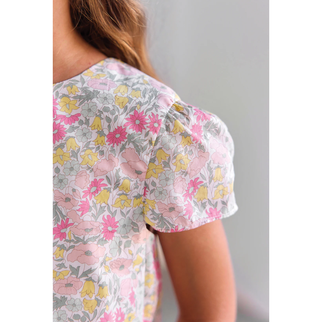 Girls Citrus Liberty Print Short Set