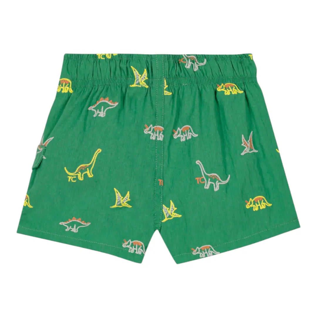 Boys Green Dinosaur Print Swim Shorts TARTINE ET CHOCOLAT