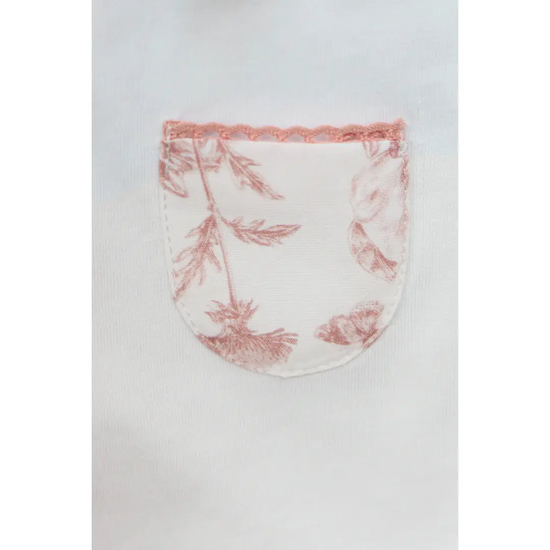 Baby Girls Terracotta Toile de Jouy Cotton Romper TARTINE ET CHOCOLAT