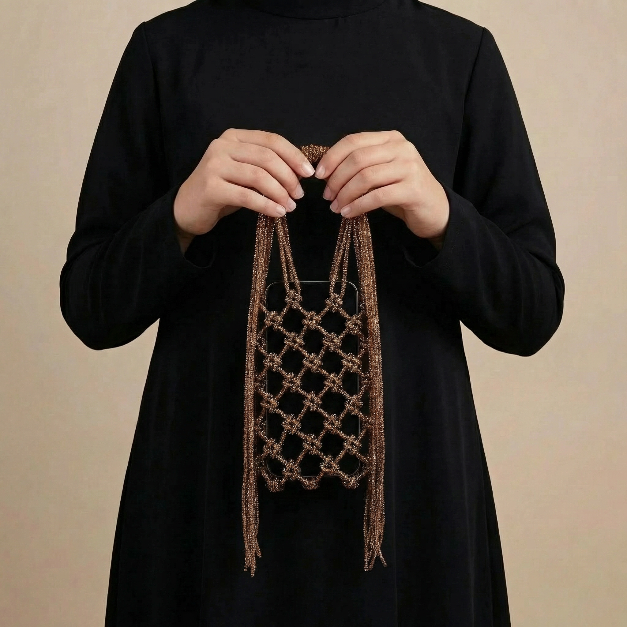 Layali Macramé Phone Bag