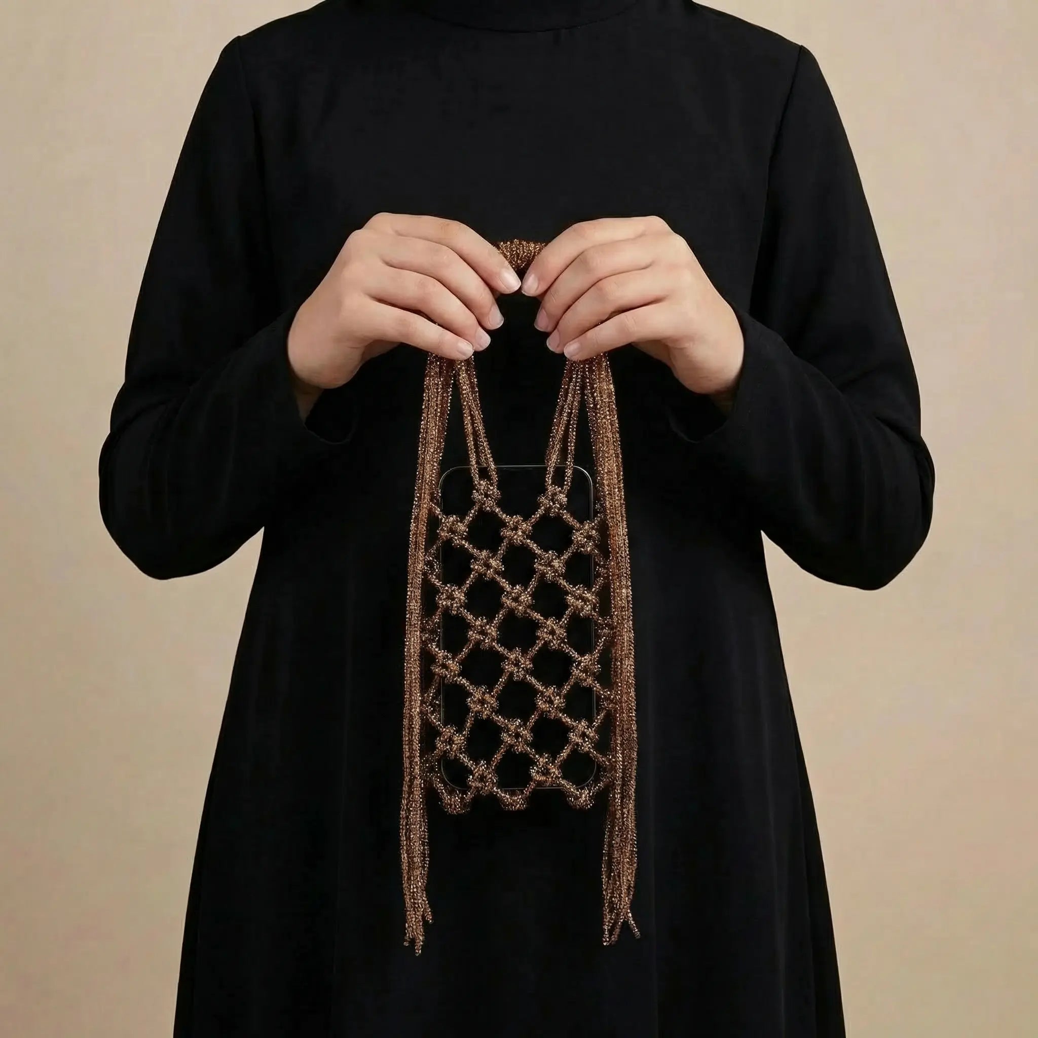 Layali Macramé Phone Bag LAYALEE