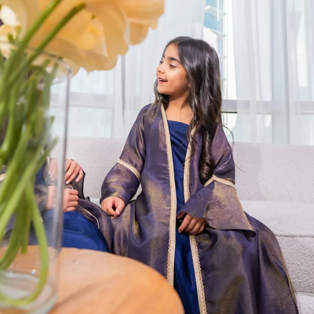 Royal Blue Daraa Two Piece Set THE RAMADAN EDIT