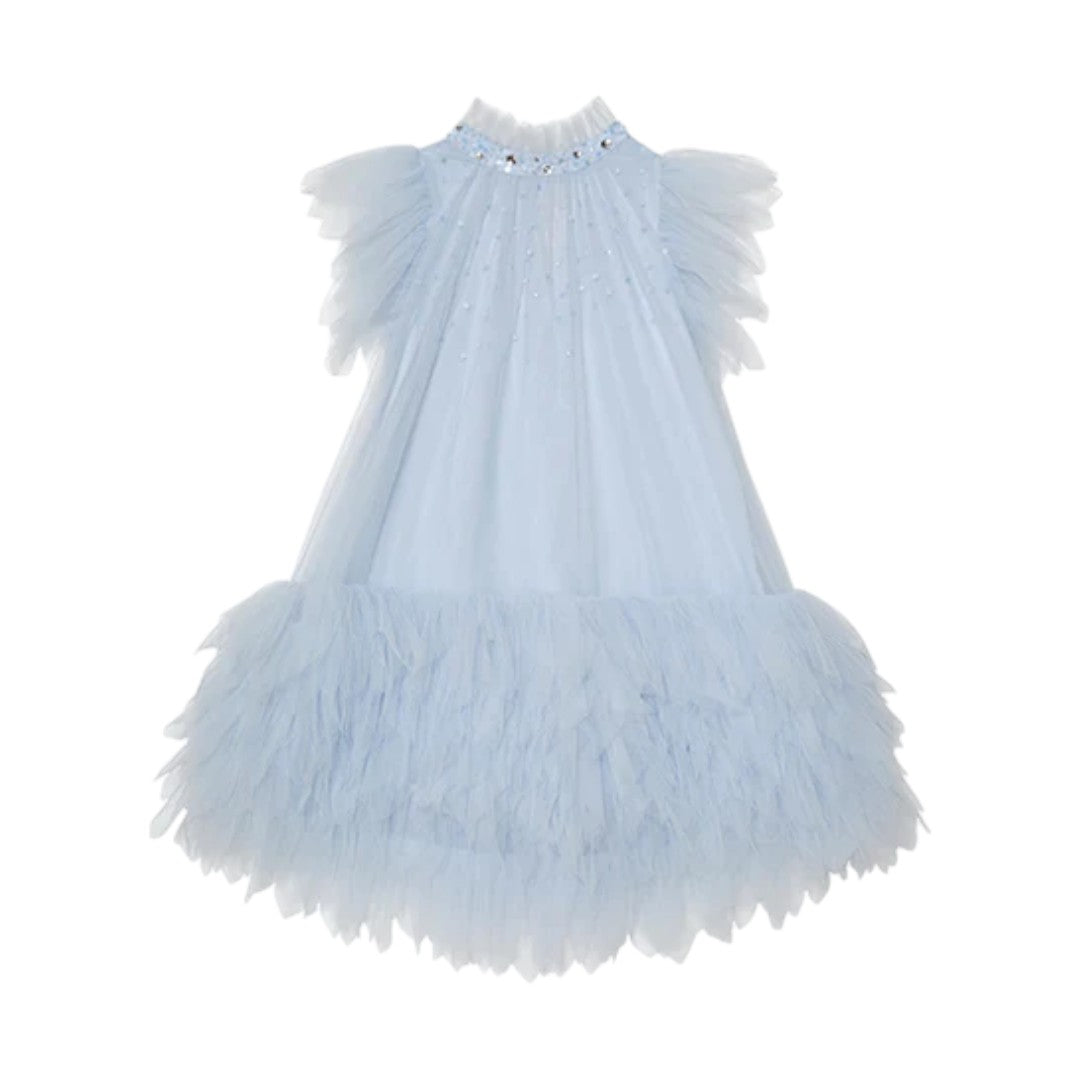 Cannes Tulle Dress - Blue Chill