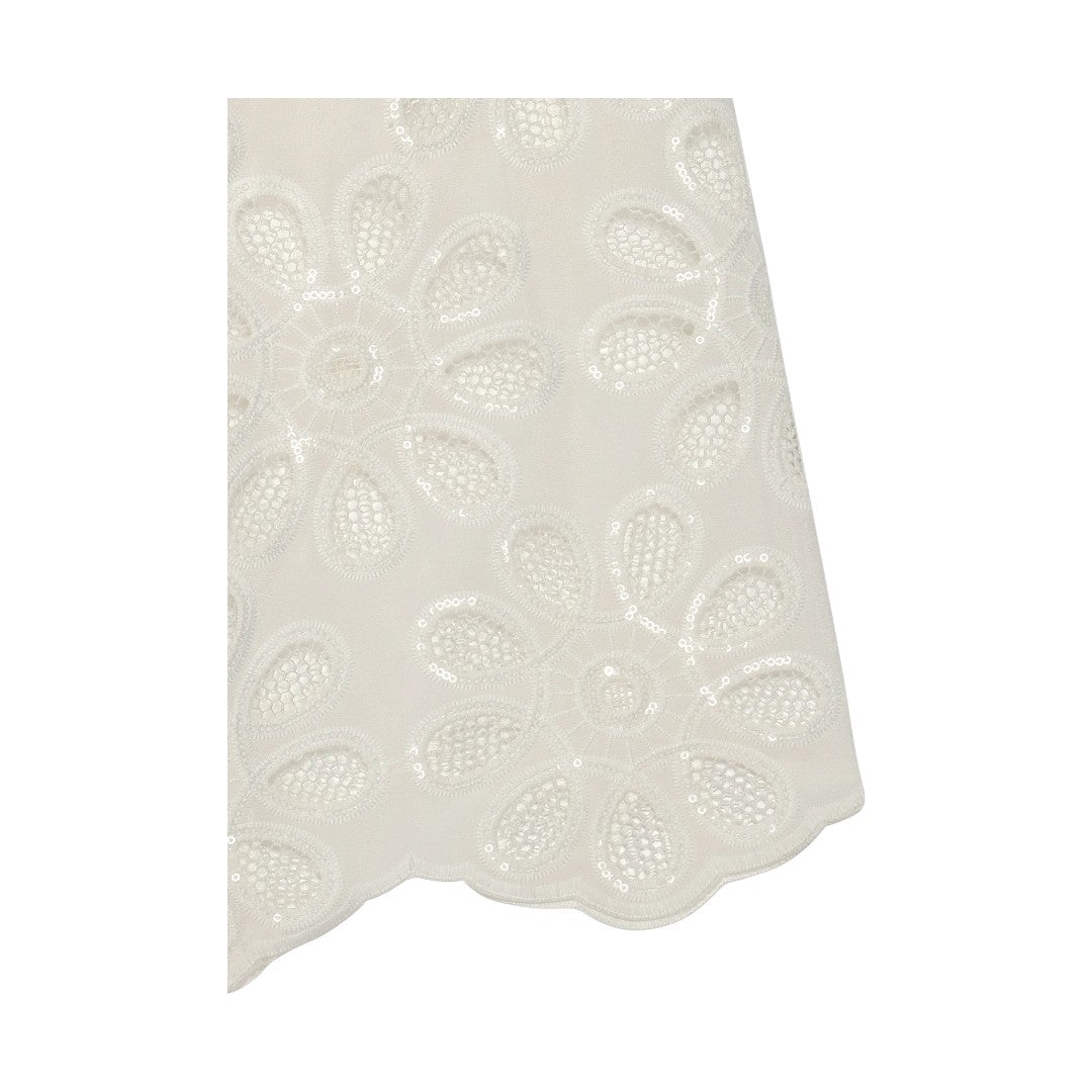 Layla Lace Top & Pants - Snow White