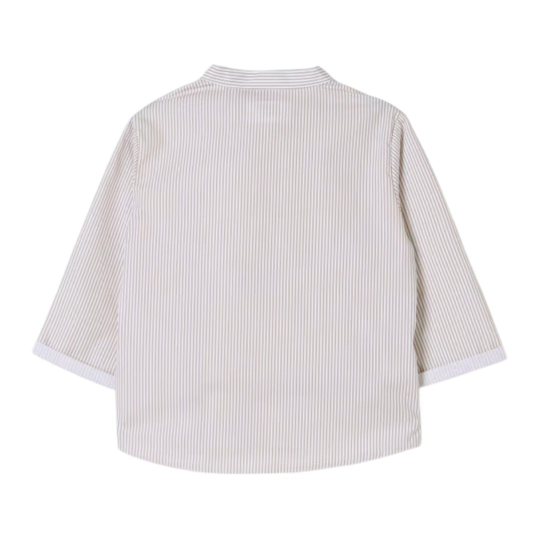 Beige Shirt & Trousers Sage Green