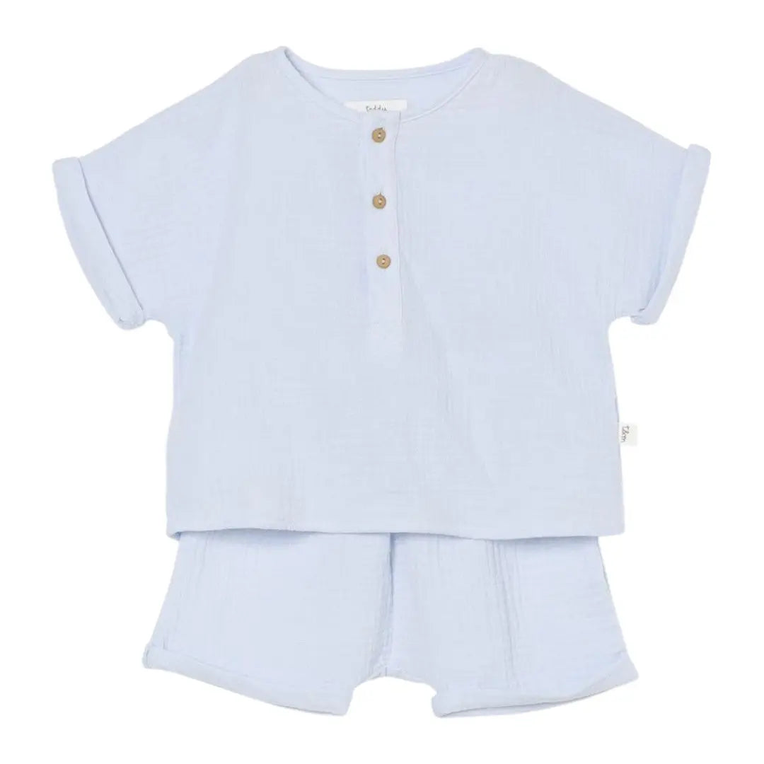 Baby Two Piece Set Anise Blue TEDDY & MINOU