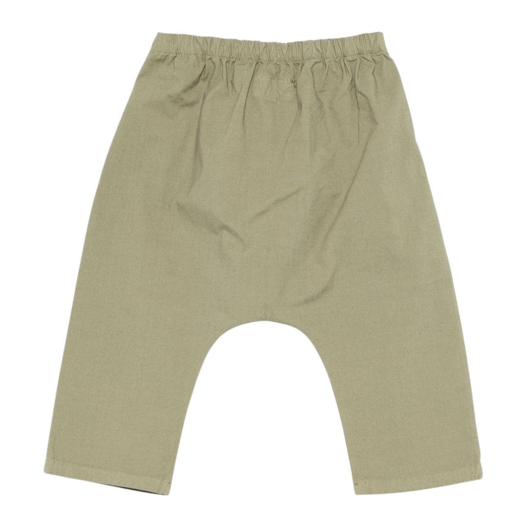 Beige Shirt & Trousers Sage Green