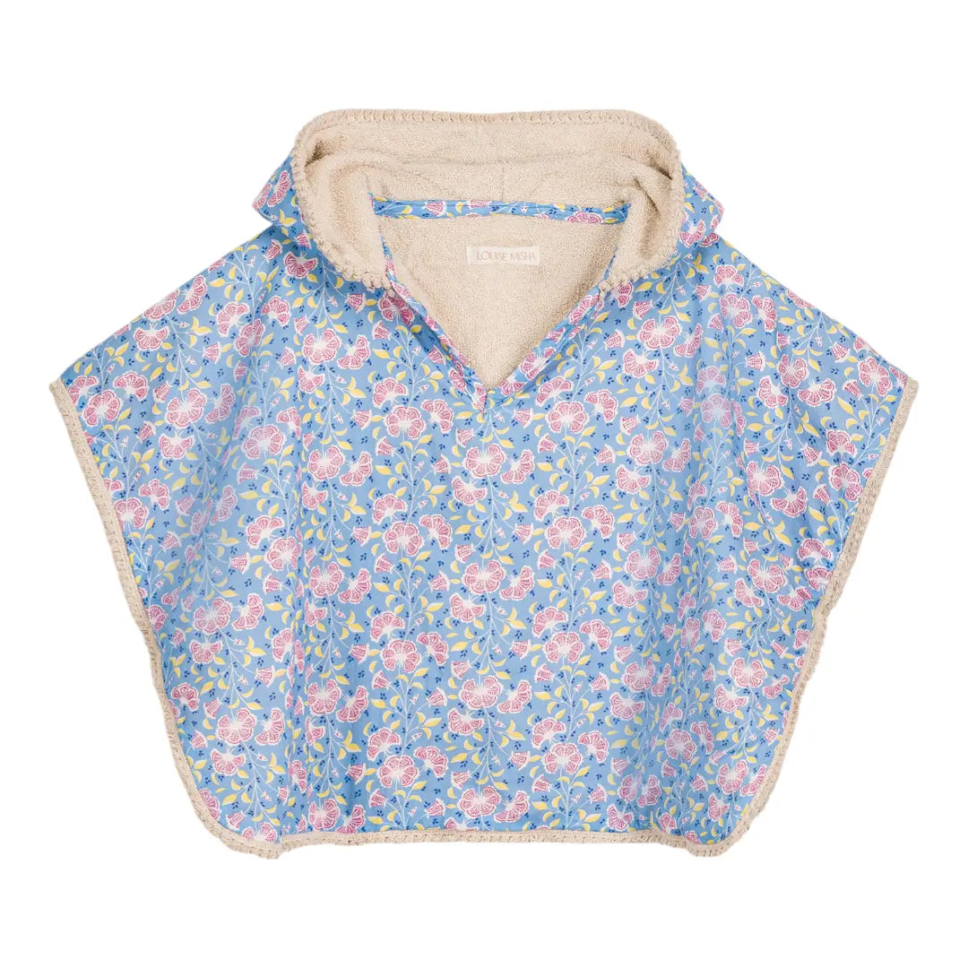Mael Blue Hibiscus Bay Beach Cape for Girls LOUISE MISHA
