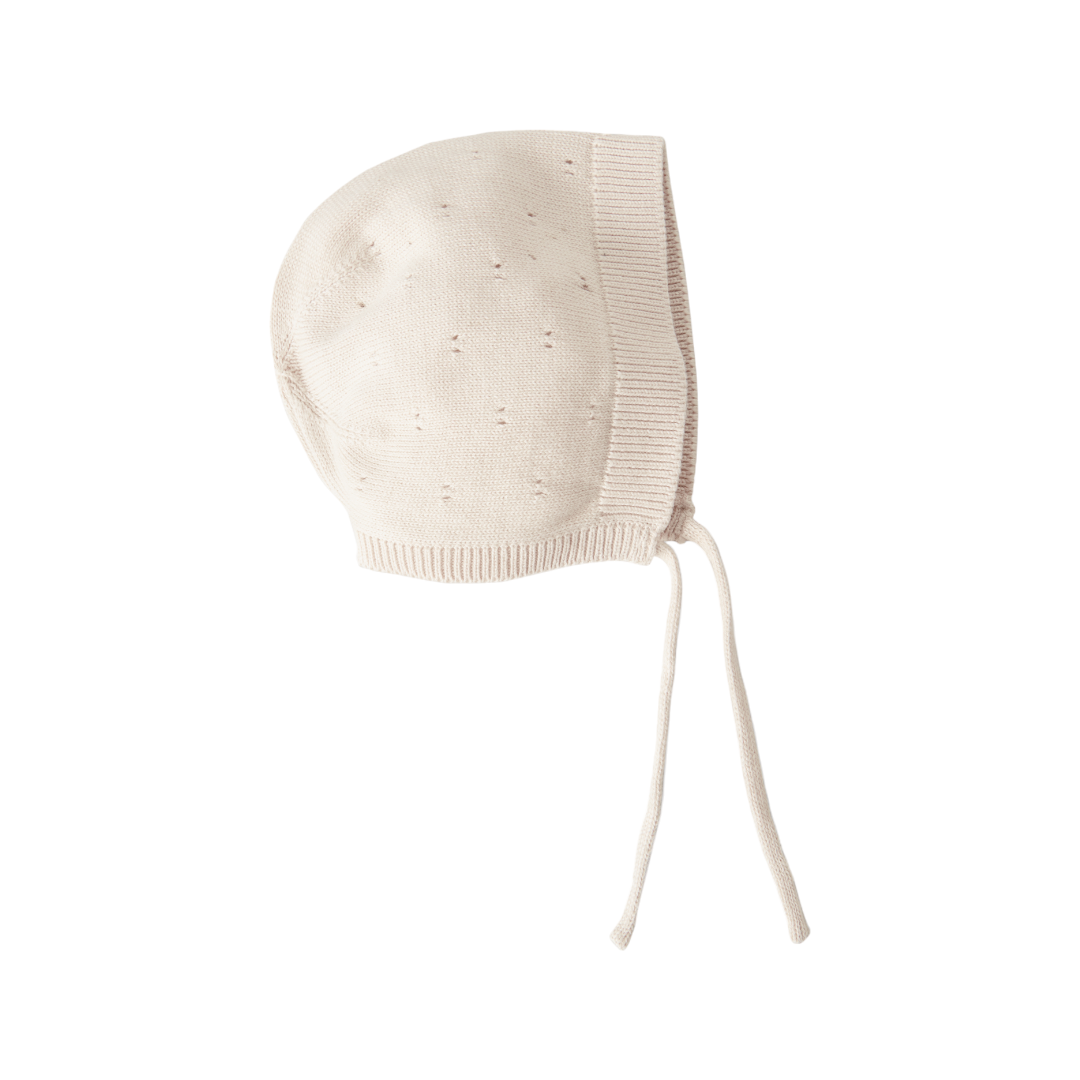 Knitted Bonnet - Cream