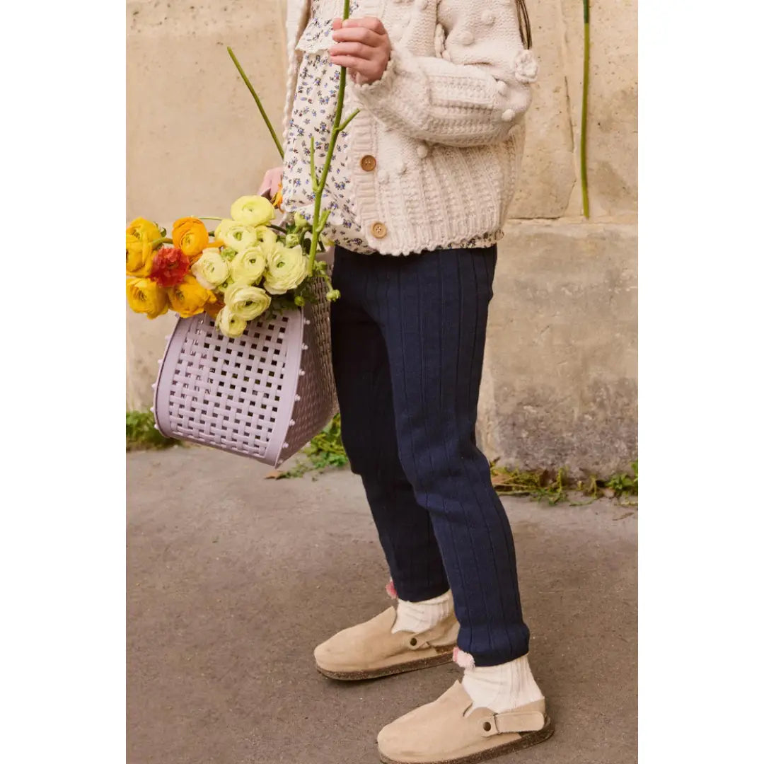 Marine Blue Leggings Moldavia LOUISE MISHA