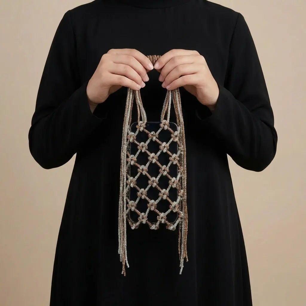 Layali Macramé Phone Bag LAYALEE