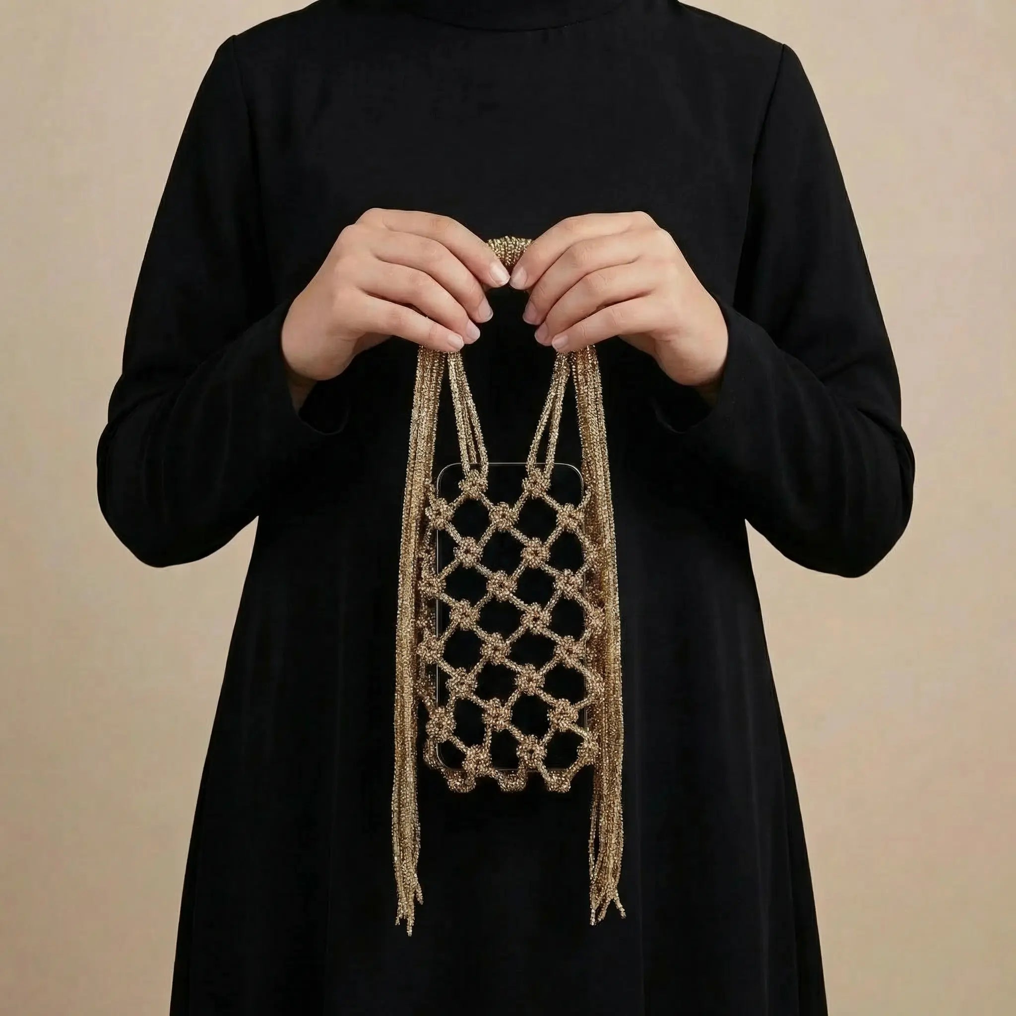Layali Macramé Phone Bag LAYALEE